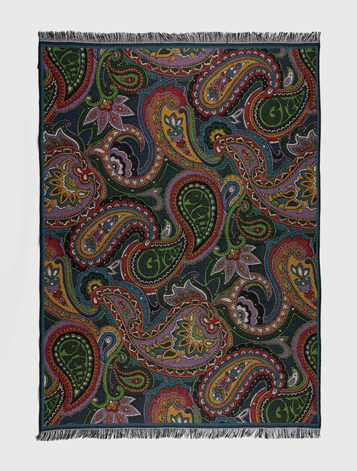 Multi 15th Anniversary Paisley Blanket