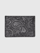 Black 15th Anniversary Debossed Leather Card Holder