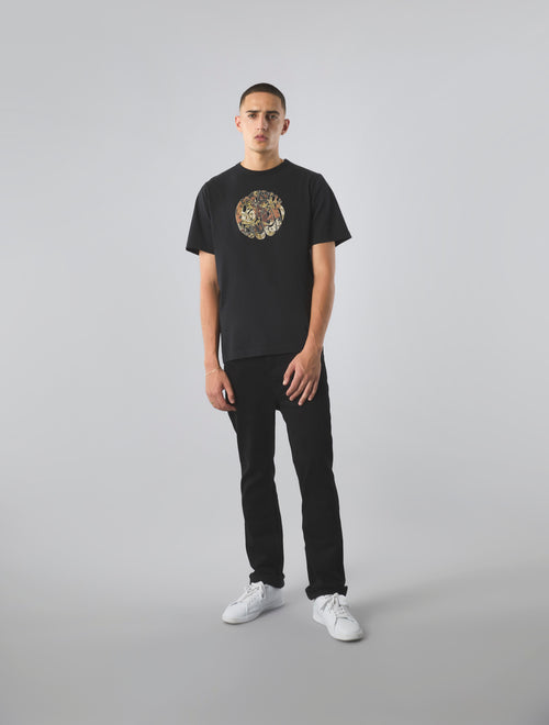 Black Prestleigh Floral Logo T-Shirt