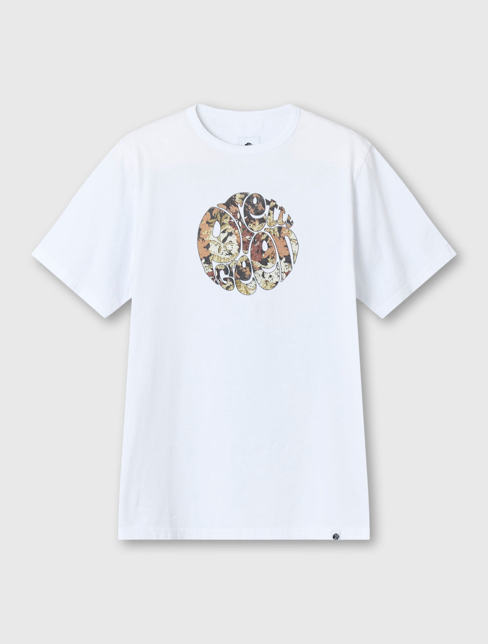 White Prestleigh Floral Logo Tshirt