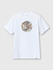 White Prestleigh Floral Logo Tshirt