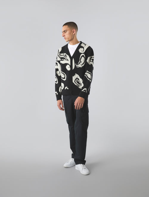 Black Supernova Paisley Cardigan