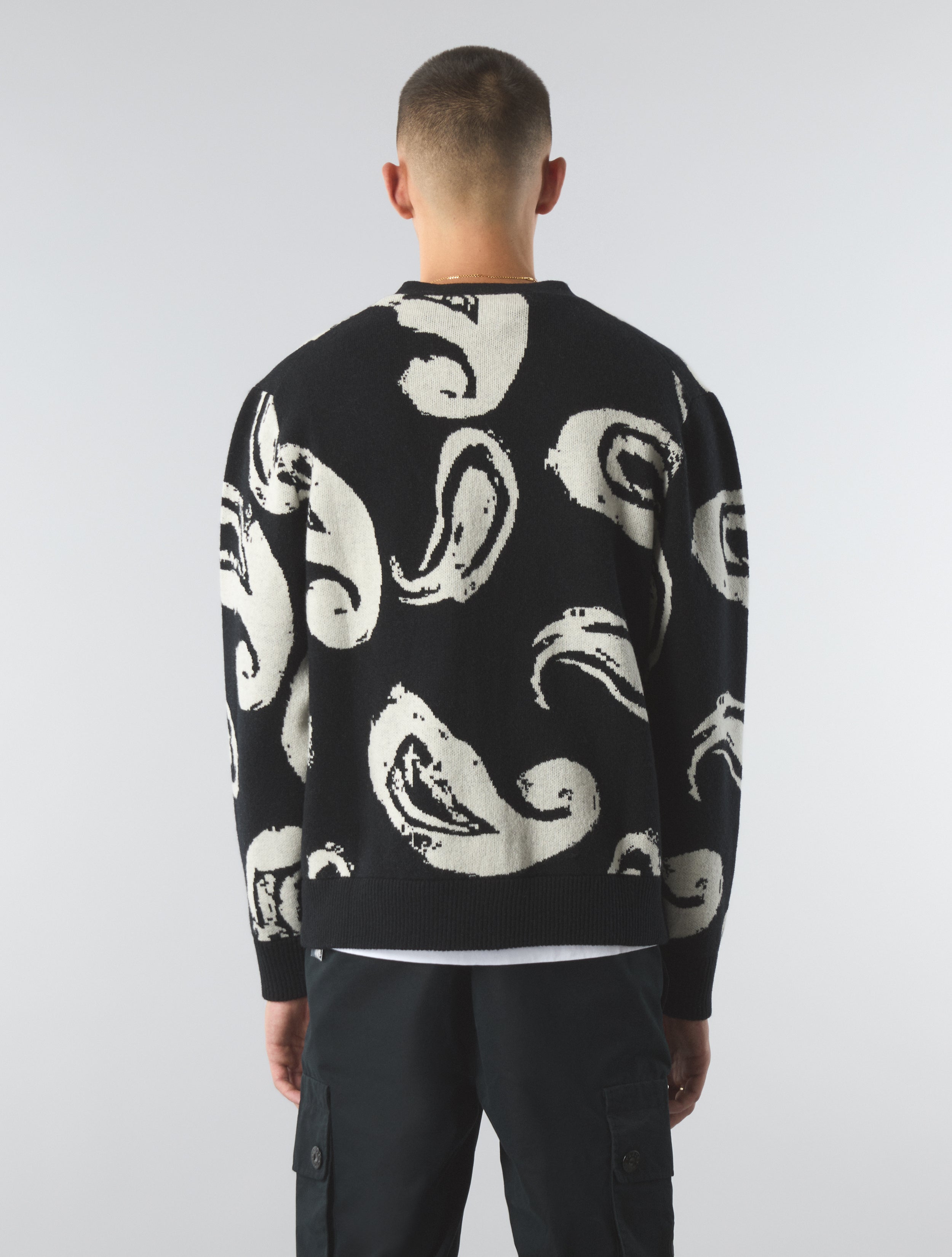 Black Supernova Paisley Cardigan – Pretty Green Store