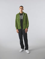 Green Live Forever Zip Up Overshirt
