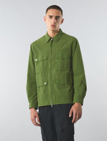 Green Live Forever Zip Up Overshirt
