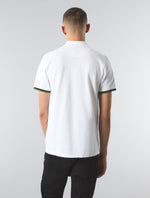 White Live Forever Engineered Stripe Polo