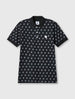 Black Maddox Paisley Motif Polo