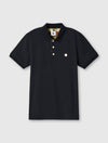 Black Prestleigh Floral Placket Polo