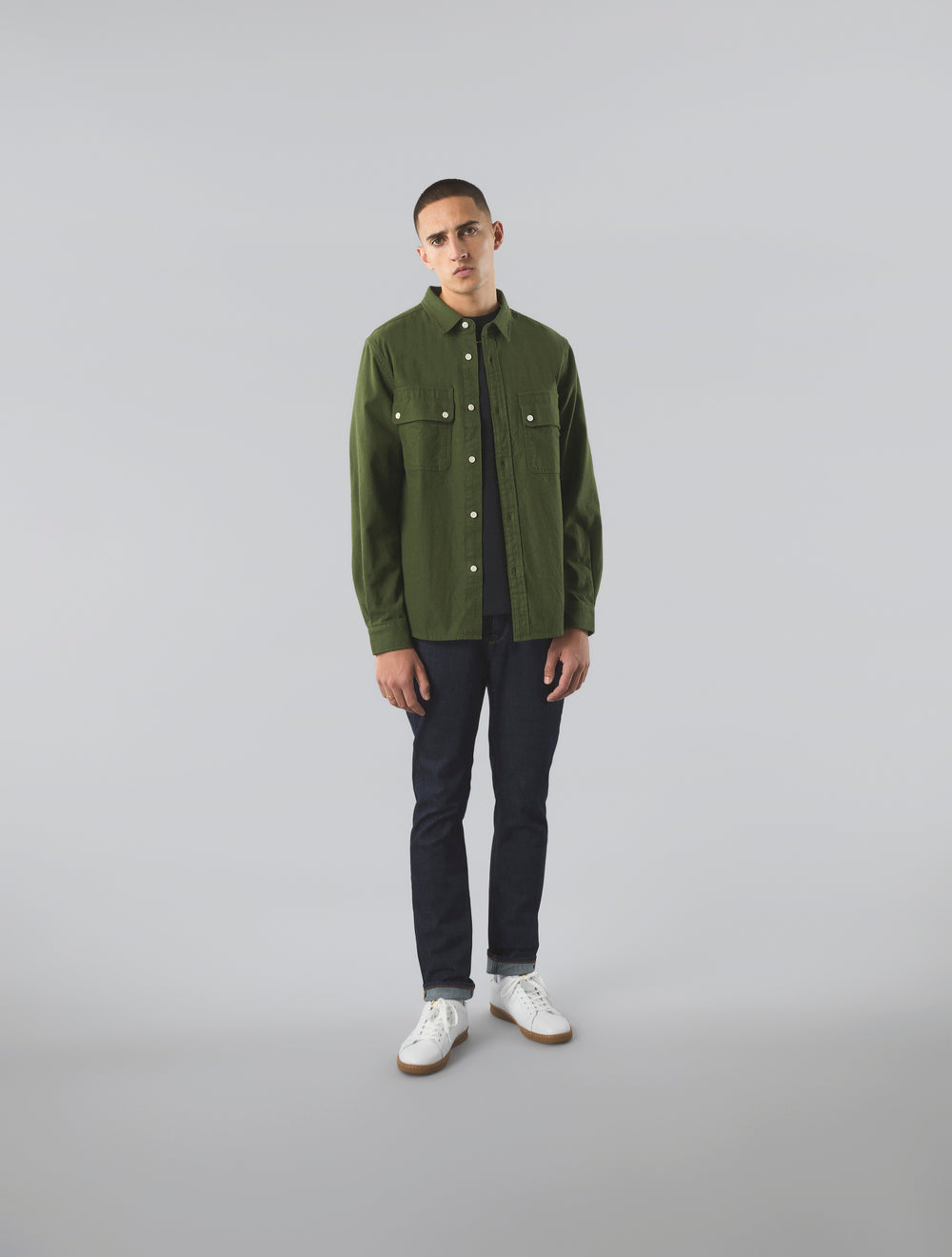 Khaki Heathen Texture Shirt