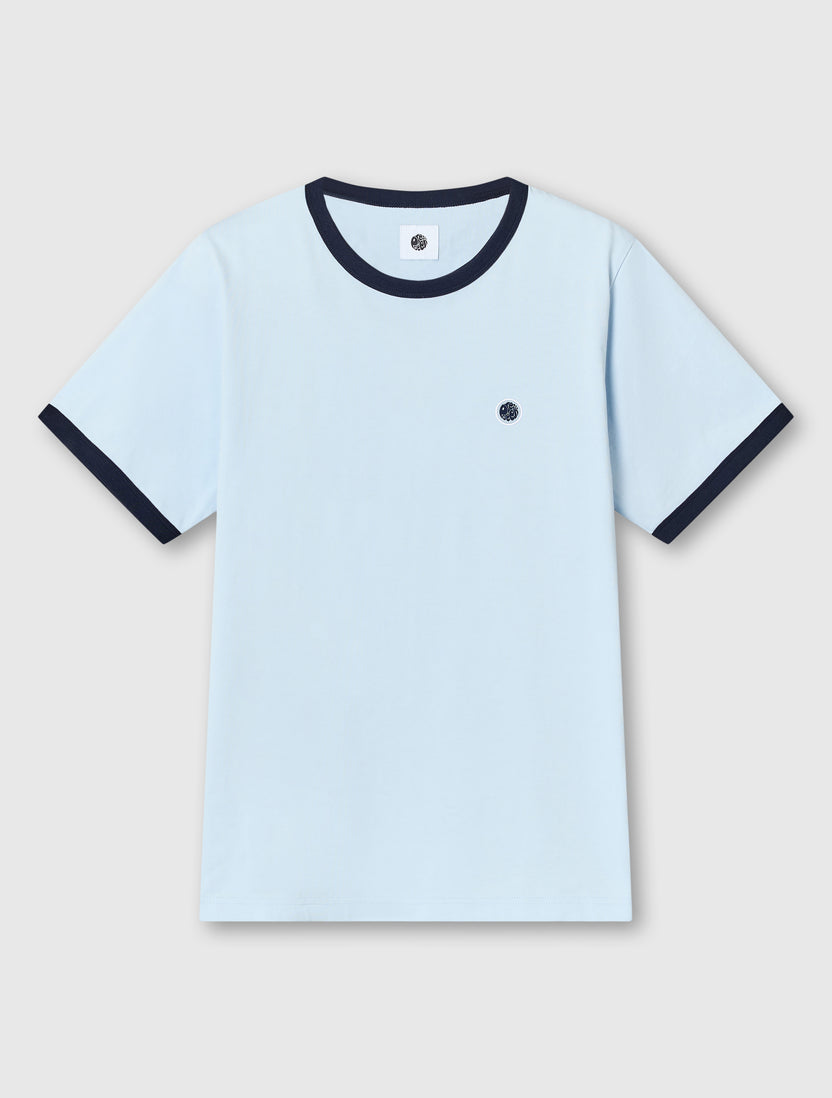 Light Blue Eclipse Ringer T-Shirt – Pretty Green Store