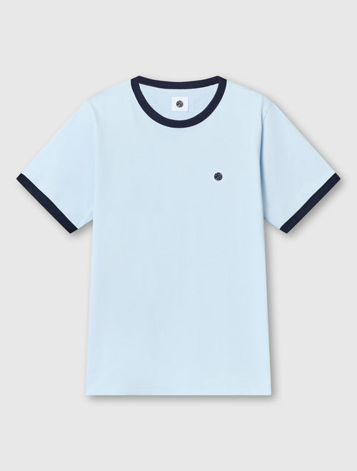 Light Blue Eclipse Ringer T-Shirt
