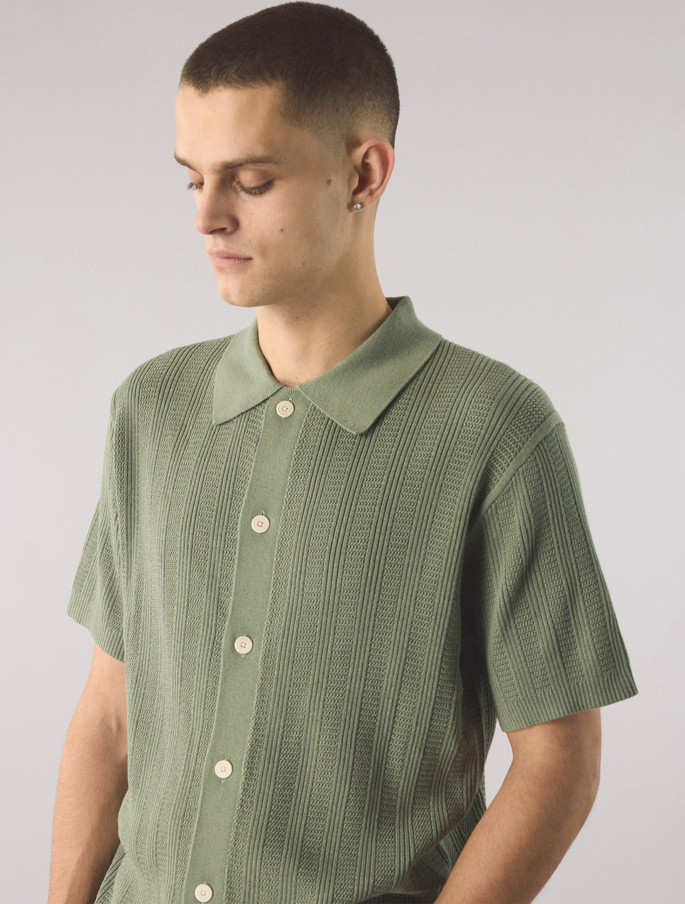 Green Barker Knit Shirt