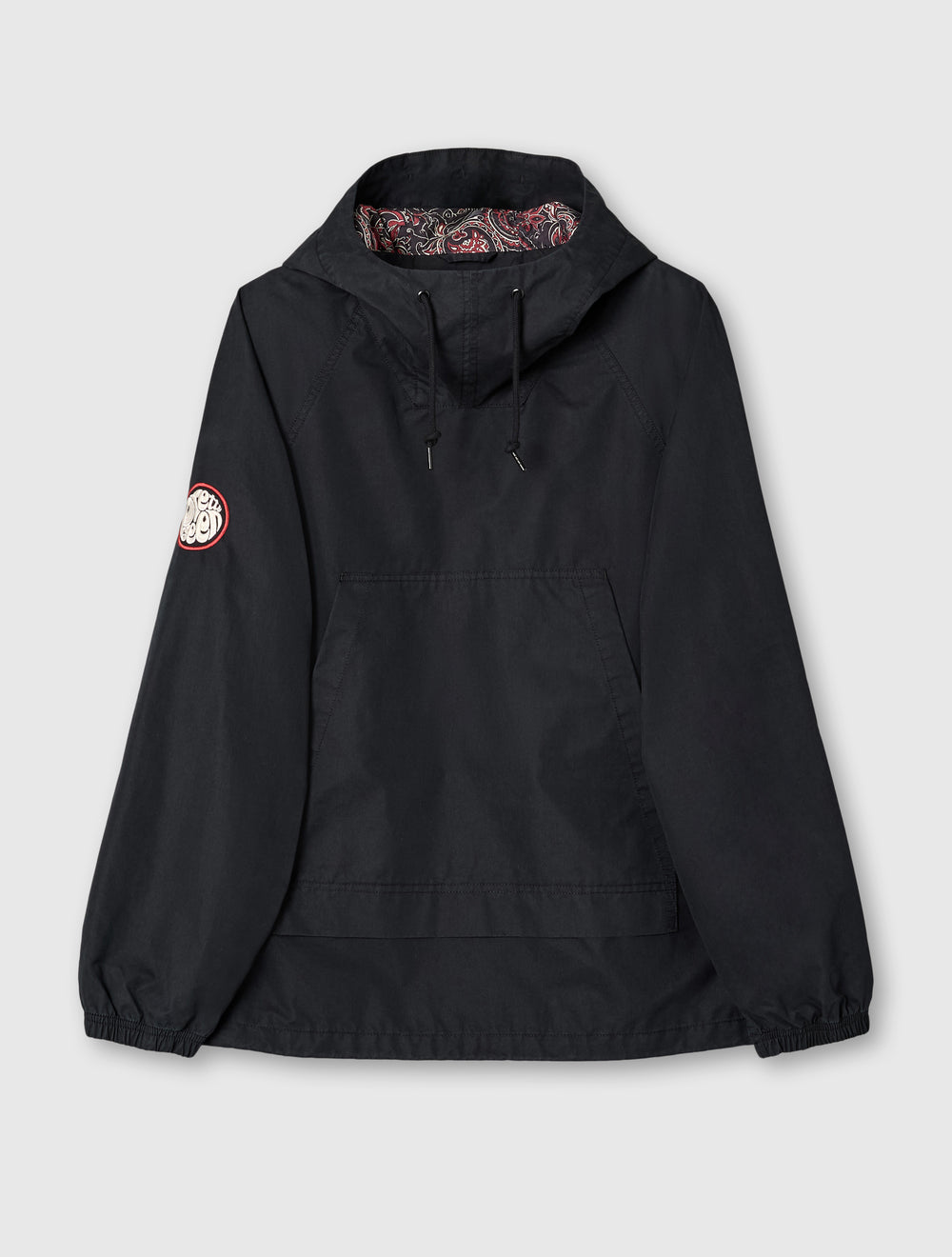 Parka Jacket Pretty Green Jacket Black Pretty Green Smiley Parka