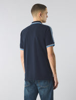 Navy Eclipse Paisley Tape Polo