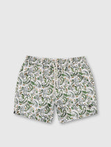 Stone Aquarelle Paisley Swim Shorts