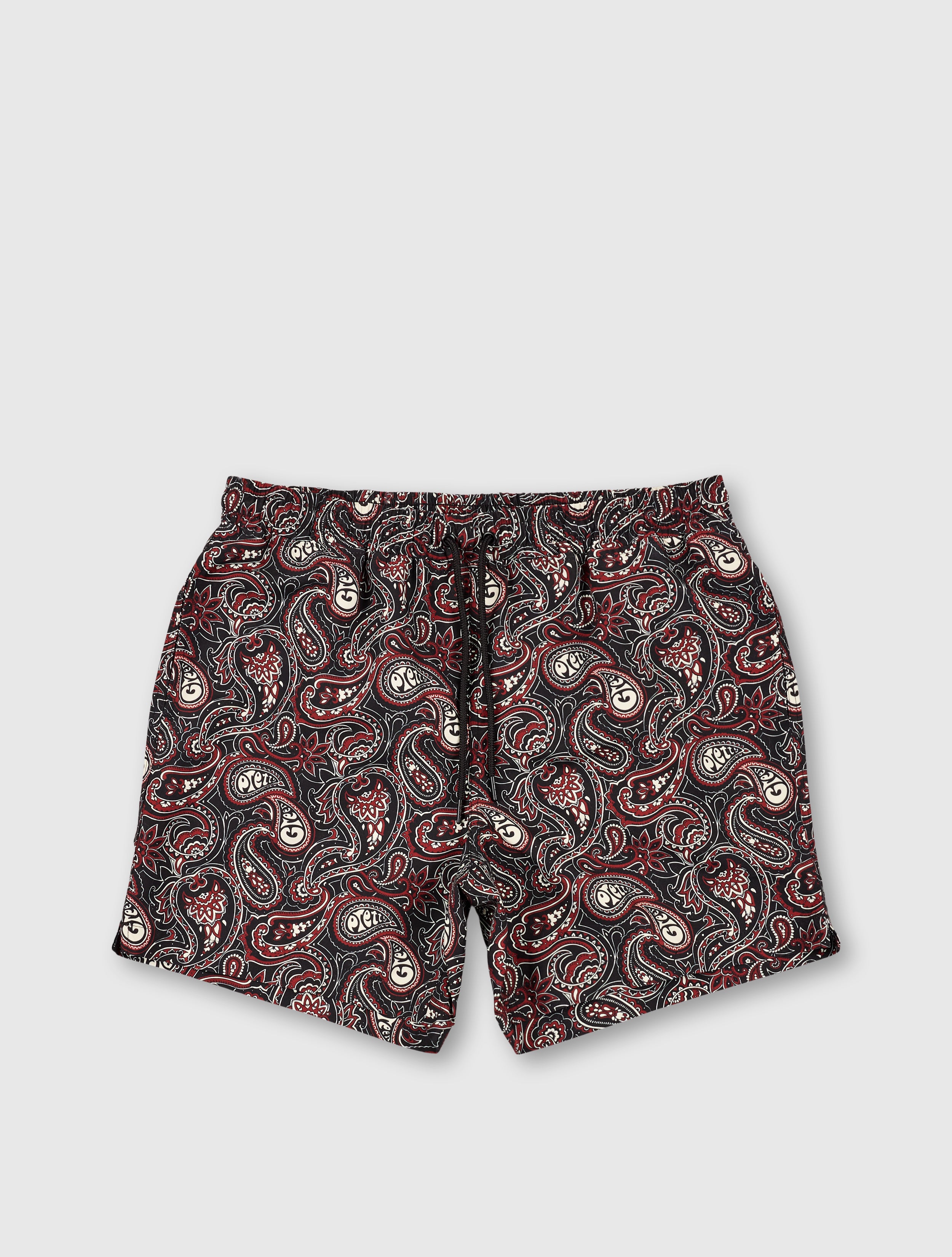 Black Feltham Paisley Swim Shorts – Pretty Green Store Black Feltham Paisley Swim Shorts – Pretty Green Store
