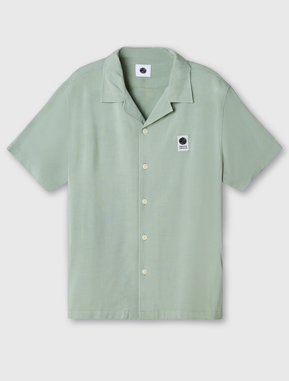 Green Islington Cuban Collar Short Sleeve Shirt
