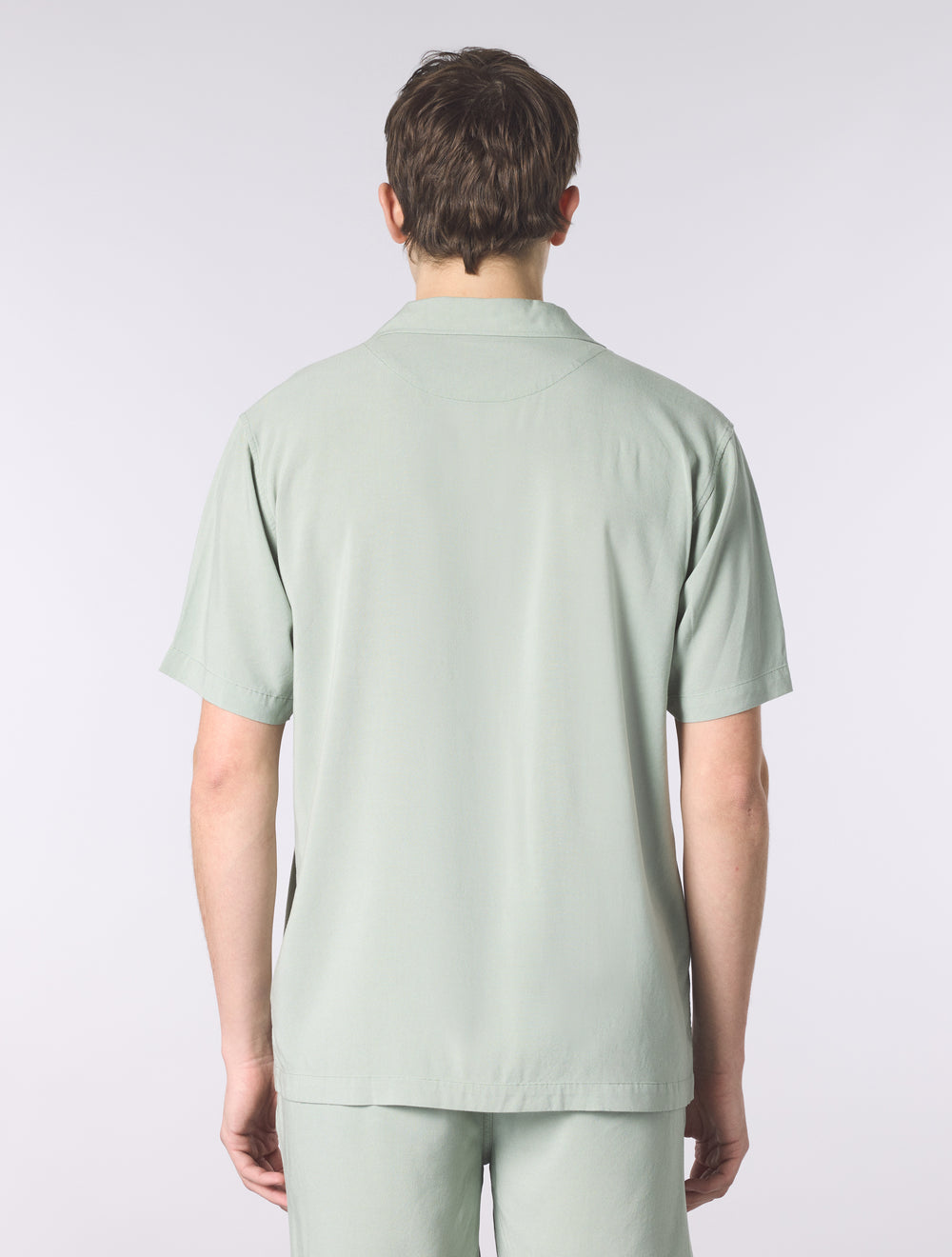 Green Islington Cuban Collar Short Sleeve Shirt