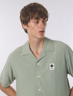Green Islington Cuban Collar Short Sleeve Shirt