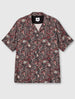 Black Feltham Paisley Short Sleeve Shirt
