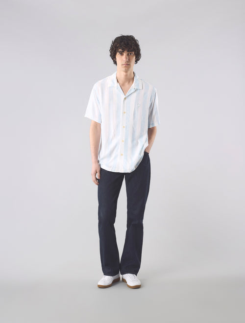 Blue Marshall Stripe Paisley Shirt