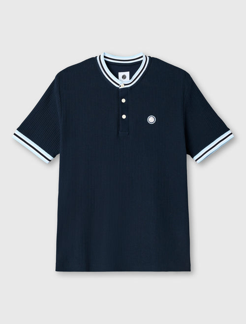 Navy Cressa Tipped Grandad