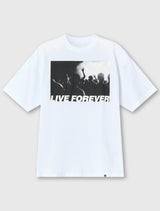 White Live Forever T-shirt