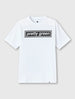 White Live Forever Box Print T-shirt
