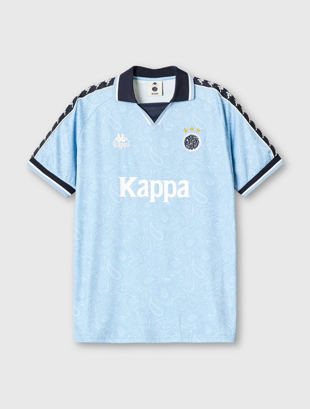 Blue Pretty Green x Kappa Home Maine Road Football Top