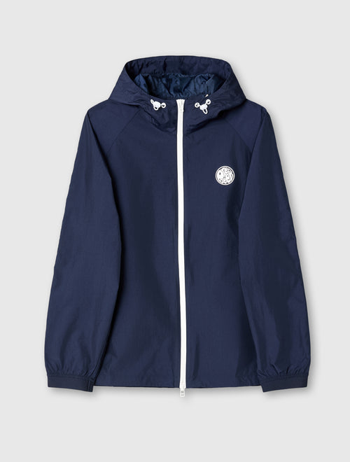 Navy Denton Jacket