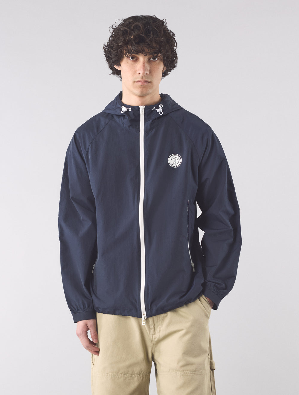 Navy Denton Jacket