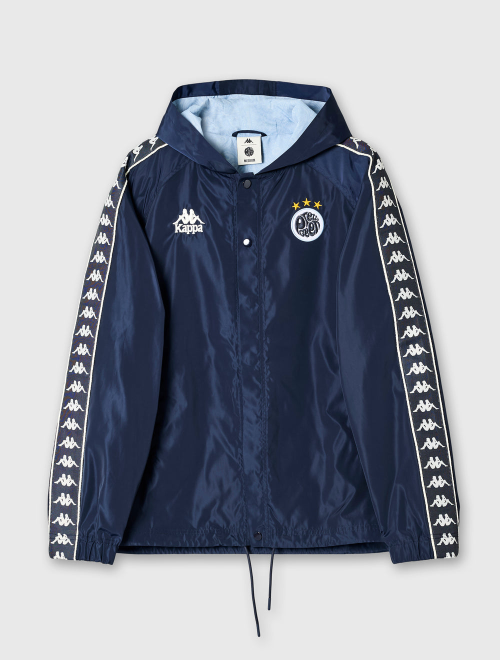 Navy Pretty Green x Kappa Maine Road Hooded Jacket – Pretty Green