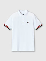 White Cressa Tipped Polo