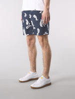 Navy Widnes Paisley Shorts