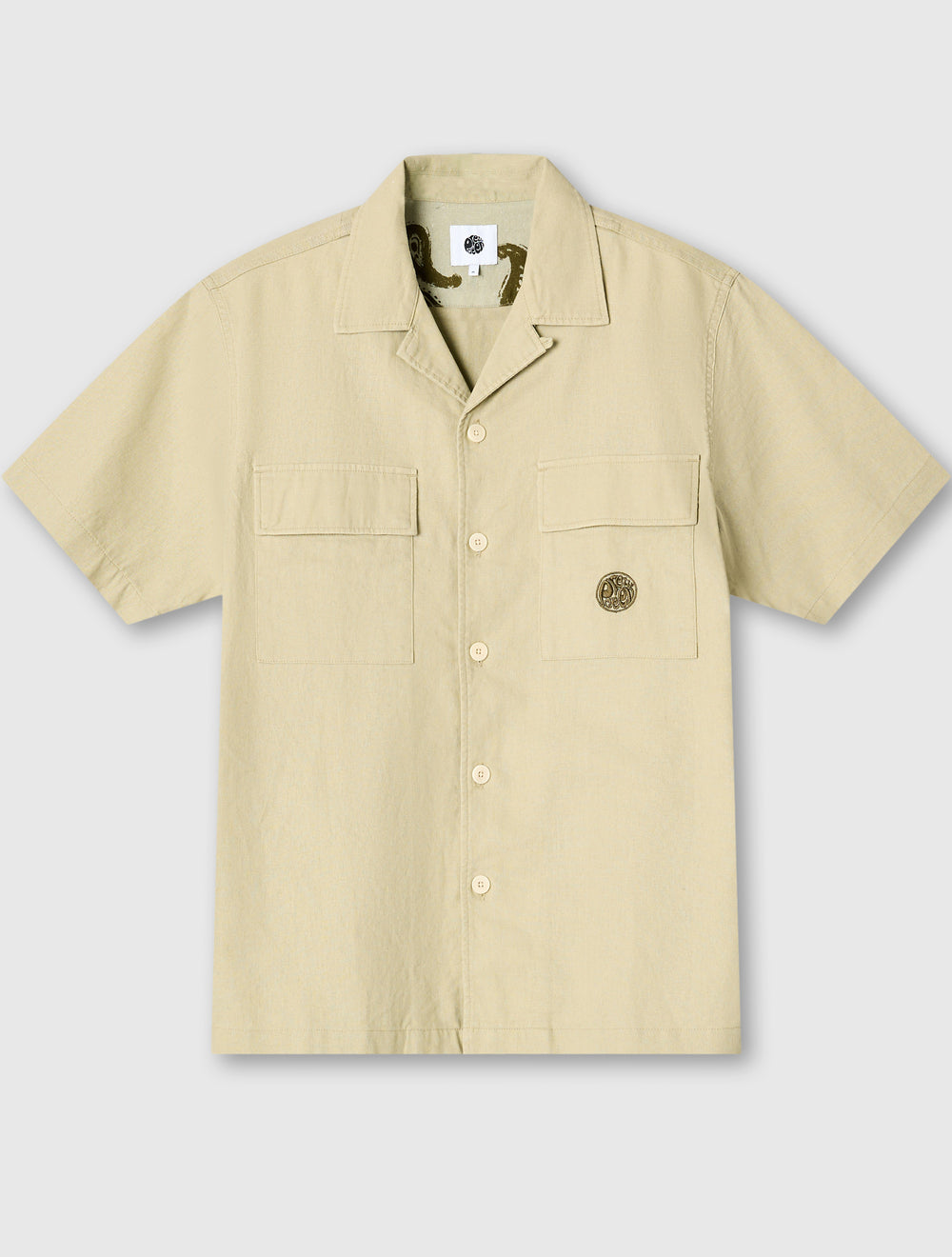 Taupe Stamford Cuban Collar Shirt