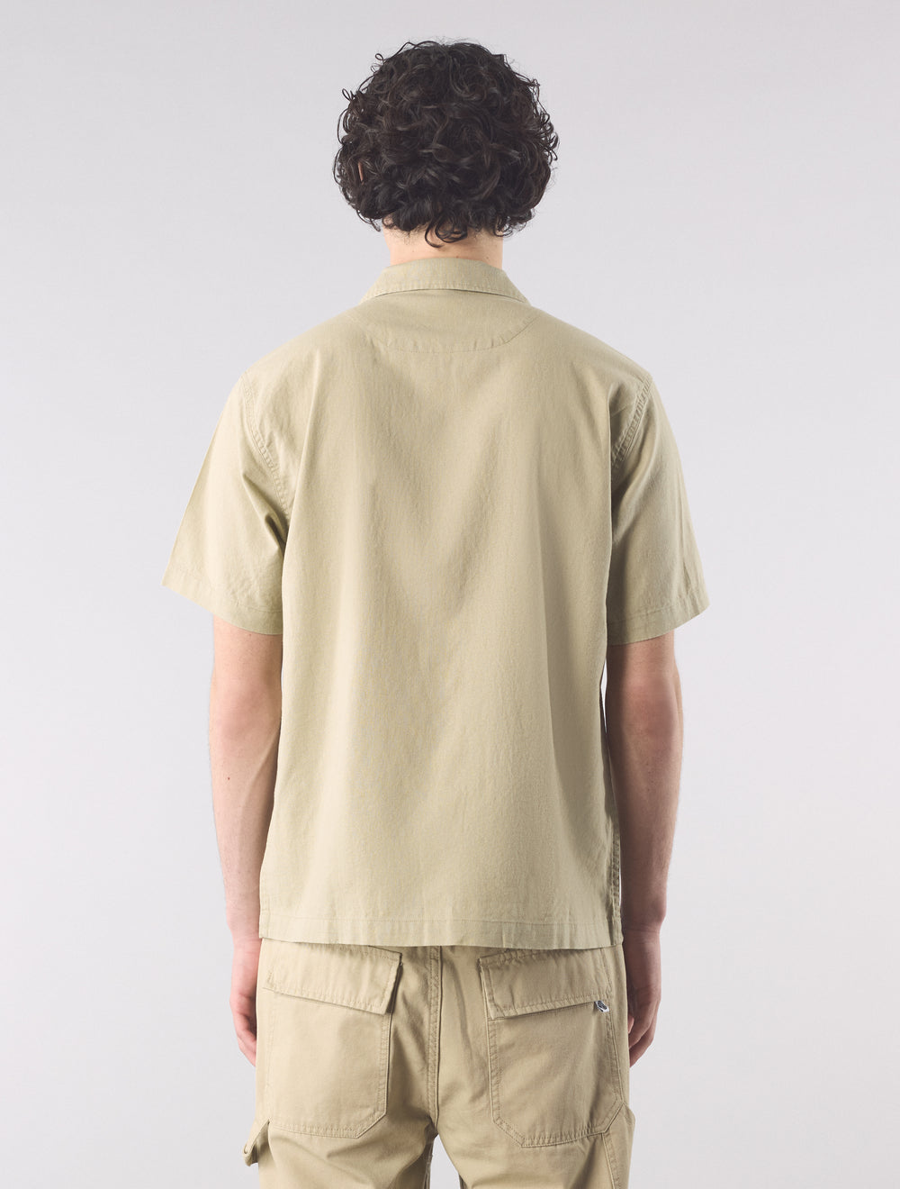 Taupe Stamford Cuban Collar Shirt