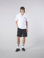 White Pique Short Sleeve Shirt