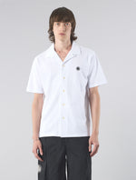White Pique Short Sleeve Shirt