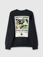 Black Spike Island Crew Sweat