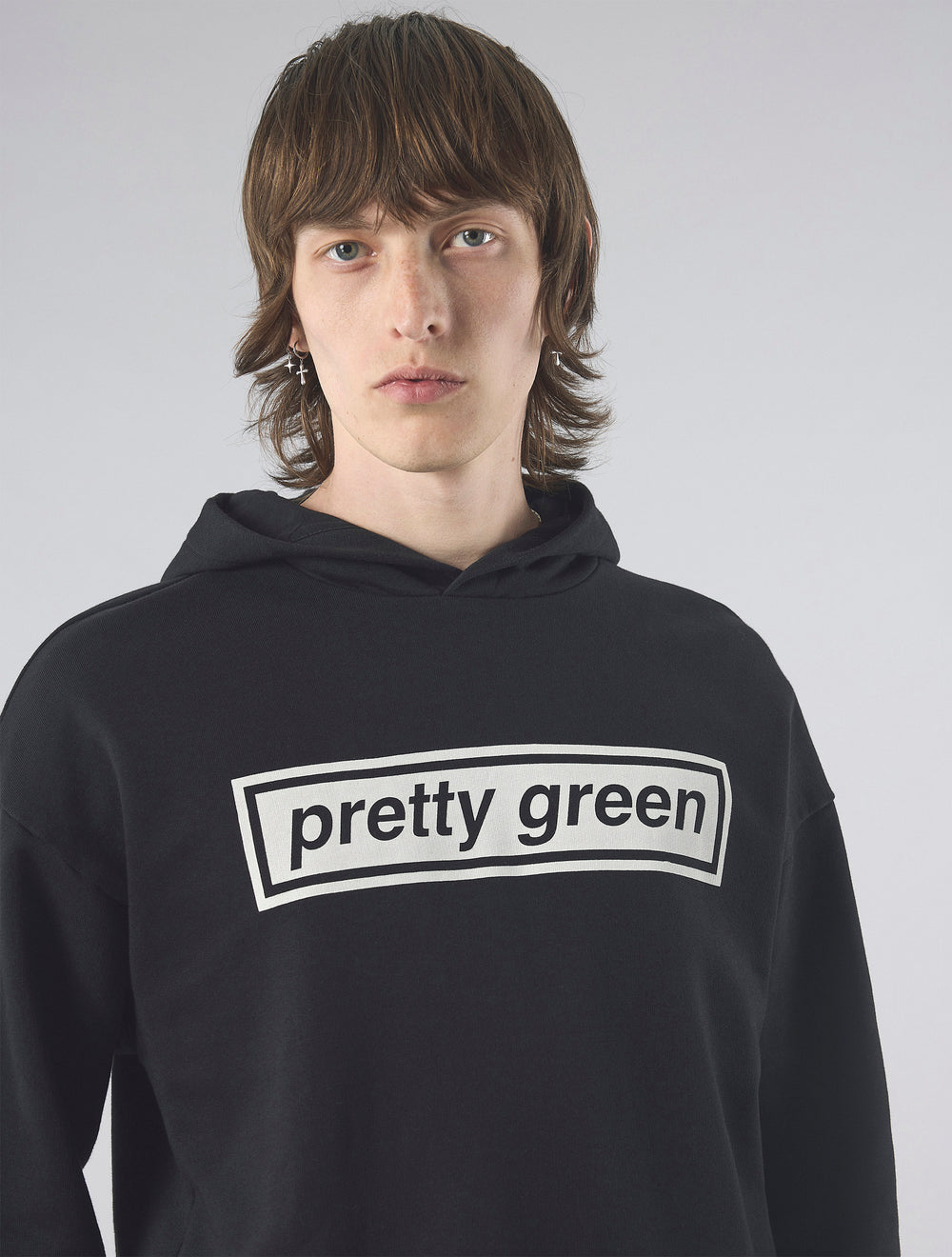 Black Live Forever Box Print Hoody