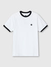 White Boston Ringer T-shirt