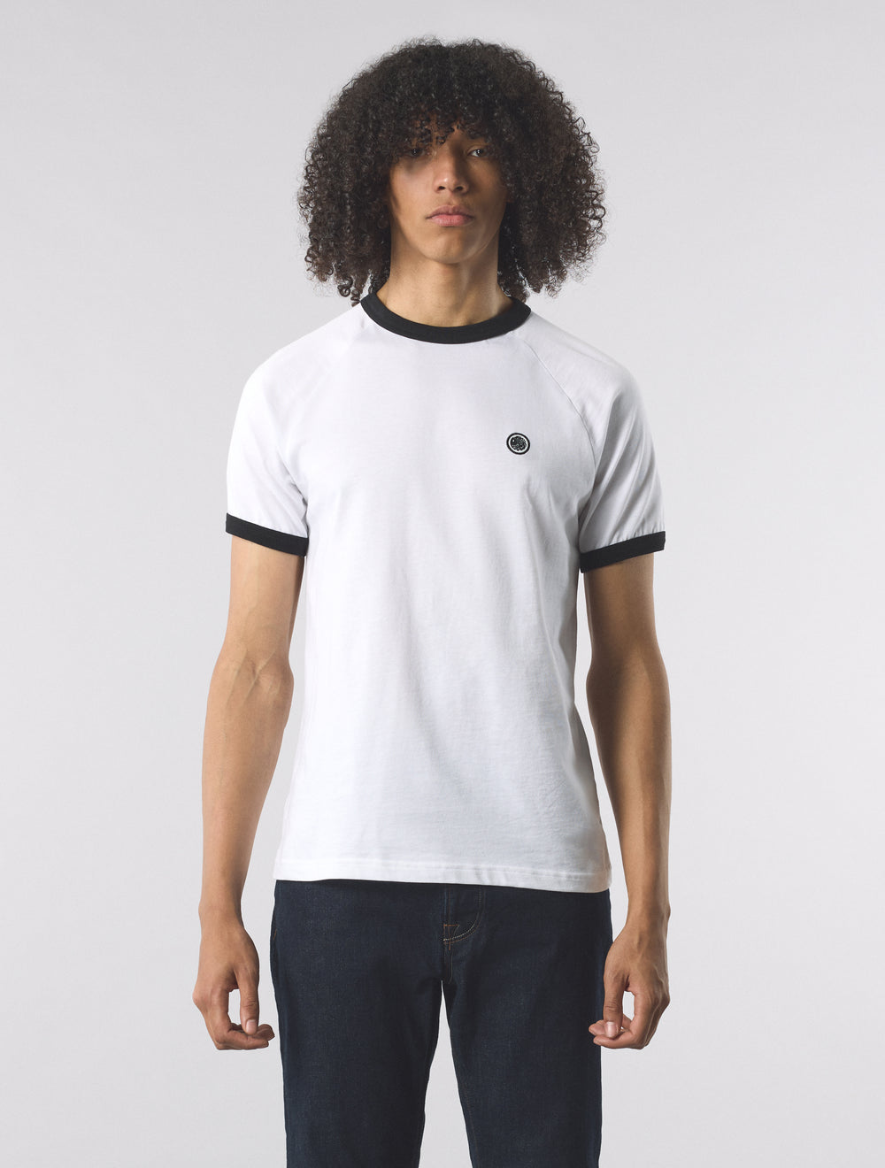 White Boston Ringer T-shirt
