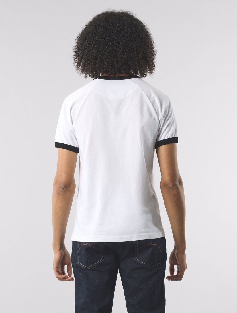 White Boston Ringer T-shirt – Pretty Green Store