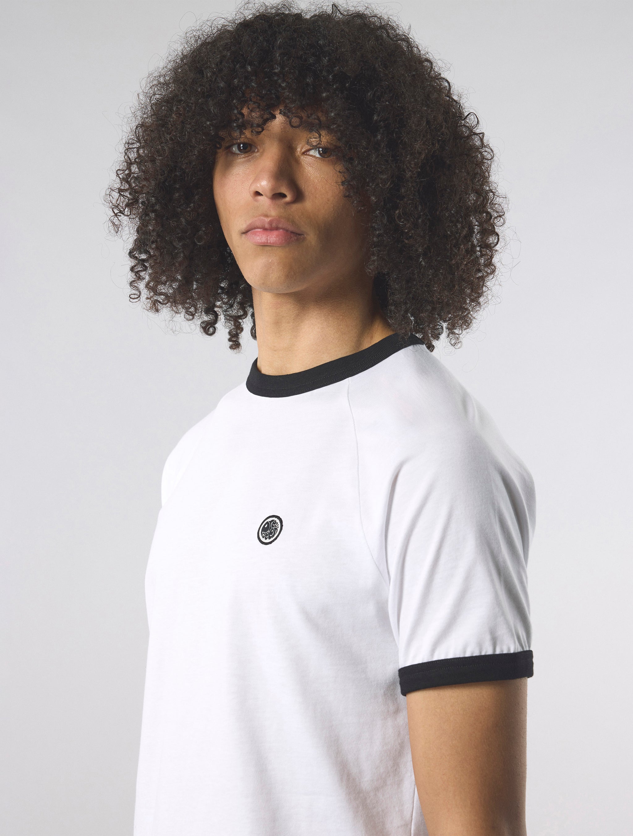 White Boston Ringer T-shirt – Pretty Green Store