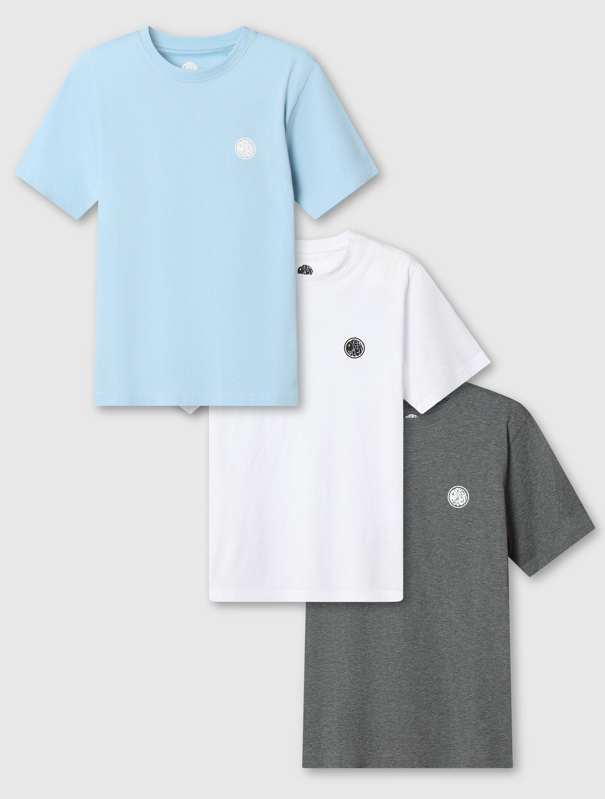 Sky Blue Lounge 3 Pack T Shirts
