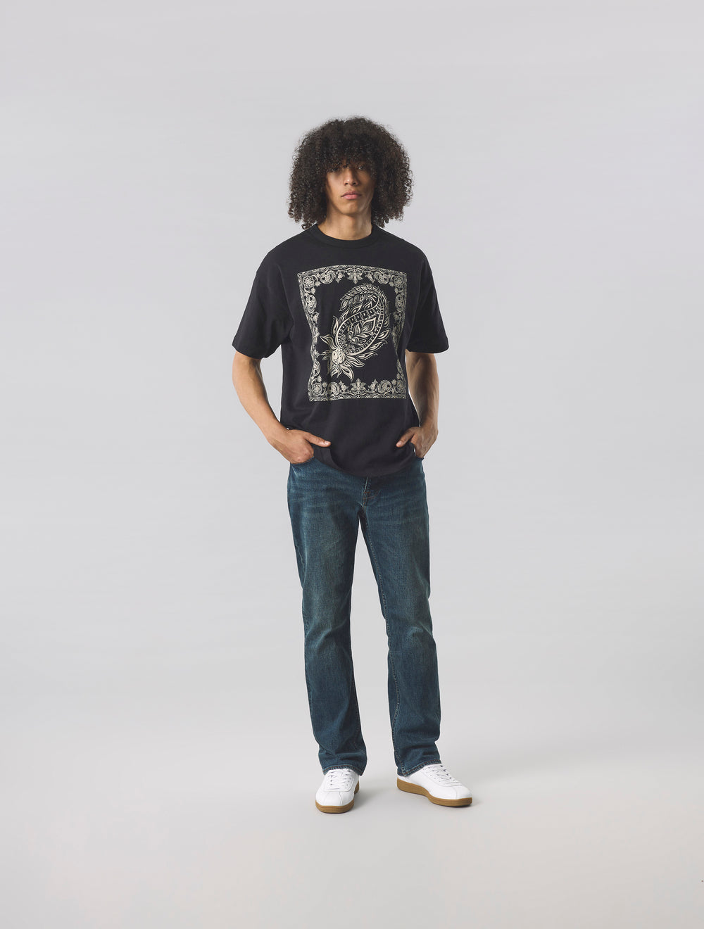 Black Parthian Print T-shirt
