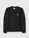 Black Merino Blend Crew