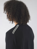 Black Merino Blend Crew
