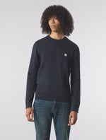 Navy Merino Blend Crew
