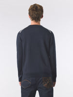 Navy Merino Blend Crew